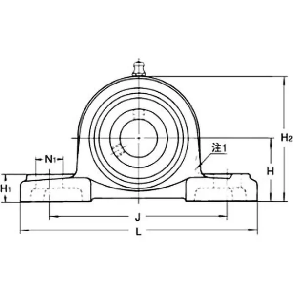 NSK (Nippon Seiko Kabushiki Kaisha) Pillow Block Unit > UCP211 - Image 3