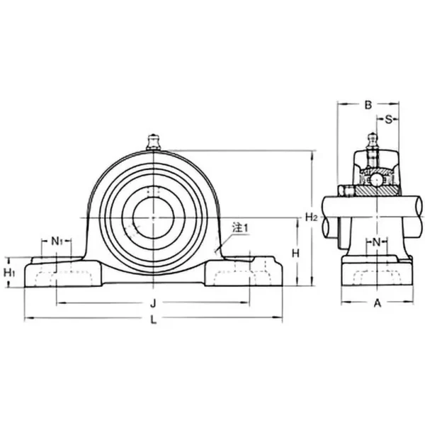NSK (Nippon Seiko Kabushiki Kaisha) Pillow Block Unit > UCPX13 - Image 2