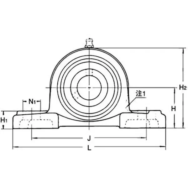 NSK (Nippon Seiko Kabushiki Kaisha) Pillow Block Unit > UCP217 - Image 3