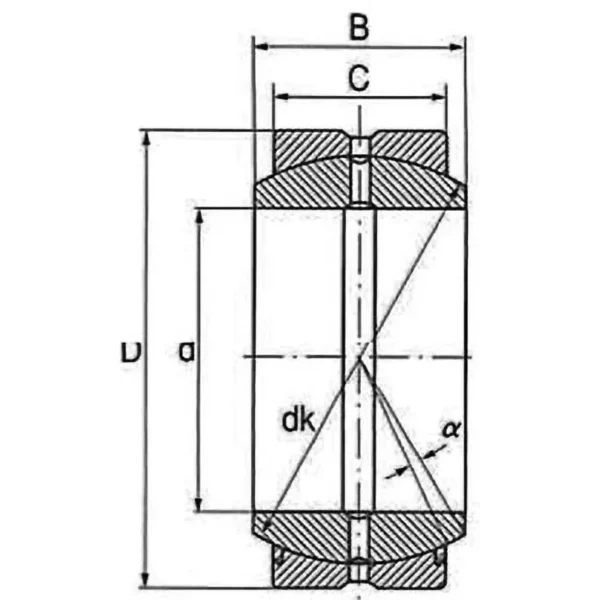 NSK Grease Lubricated Spherical Plain Bearing > GE 40ES - Image 2
