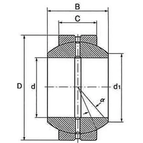 NSK Grease Lubricated Spherical Sliding Bearing > GEF 15ES - Image 2