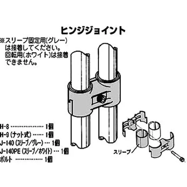 TRUSCO 28 Metal Joint >HJ-8 Set S - Image 4