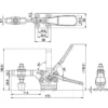 Osaka Spirit Bottom-Pressing Toggle Clamp GH-225-D - Image 3