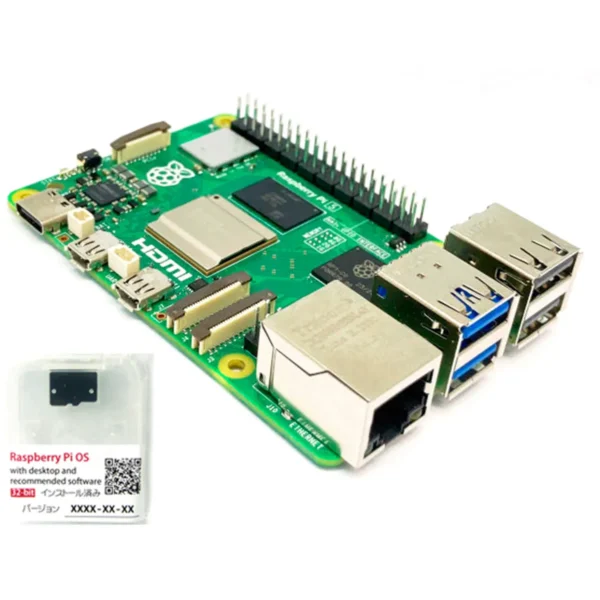 ESCO Raspberry Pi 5 / with Pre-installed Raspberry Pi OS SD Card >RASPi5-SDST