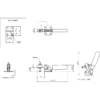 Osaka Spirit Bottom-pressing handle Side-Type clamp No.38B Small - Image 2