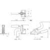 Osaka Spirit Bottom-pressing handle Side-Type clamp No.X4 - Image 2