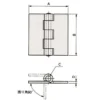 LAMP(Sugatsune) Weld-on Hinge >TH-94SUS-6 - Image 2