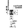 LAMP(Sugatsune) Flat Hinge with Holes >B-1100-1 - Image 2