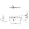 Osaka Spirit Bottom-pressing handle Side-Type clamp No.38P Big - Image 2