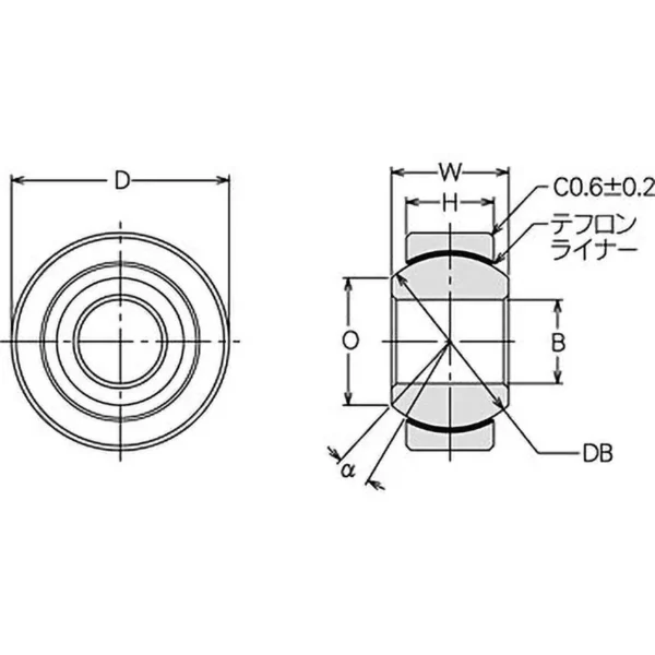 NSK Spherical Teflon Type Race Thickness > SBT-12 - Image 2