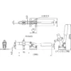 Osaka Spirit Bottom-pressing handle Side-Type clamp No.38D - Image 2