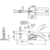 Osaka Spirit Bottom-pressing handle Side-Type clamp No.41A - Image 2