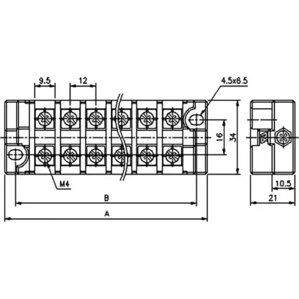 omron Terminal Block (30A) > T20-03PM - Image 3