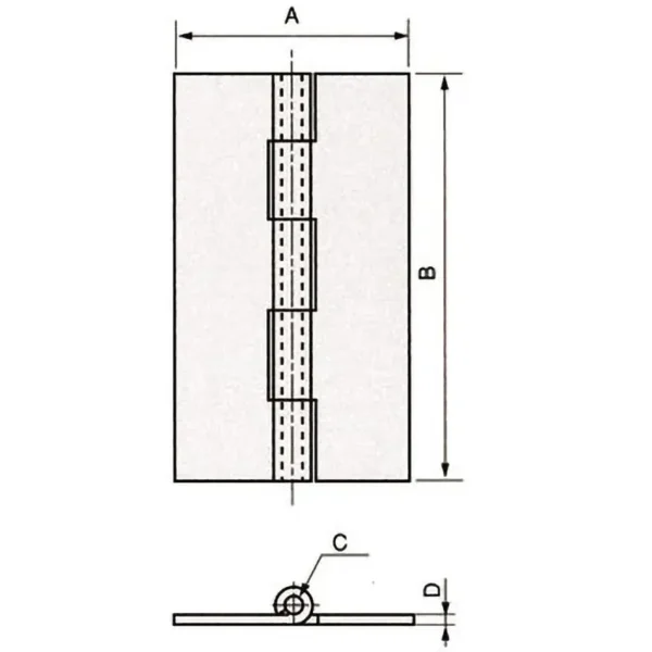 LAMP(Sugatsune) Flat Hinge >TH-TM-67 - Image 2