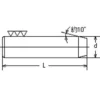 Osaka Spirit Dowel Pin Type A DP-A 4 X 10 - Image 2