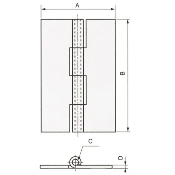 LAMP(Sugatsune) Flat Hinge >TH-TM-63 - Image 2