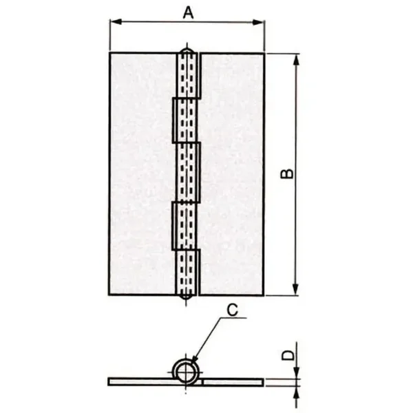 LAMP(Sugatsune) Flat Hinge >TH-TM-103 - Image 2