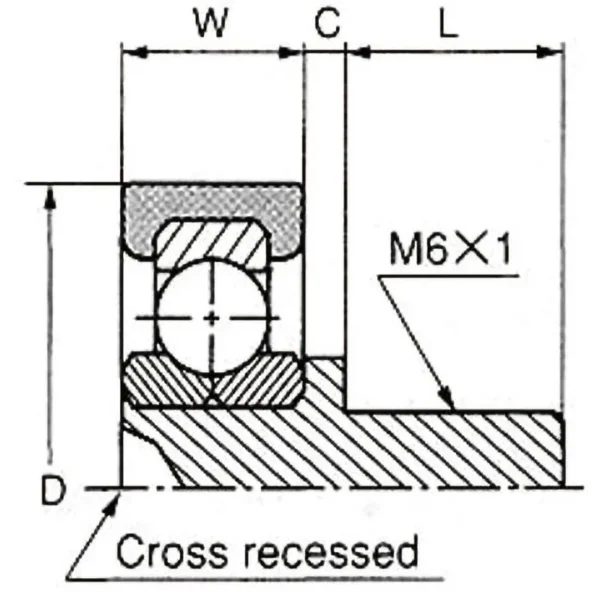 FYH (Japanese pillow block), resin bearing IDS (high load capacity / metal insert molded product) TYPE2 >IDS-26-B2-11 - Image 2