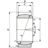 NSK Oil-Lubricated Spherical Sliding Bearing (Without Seal) > GE4E - Image 2