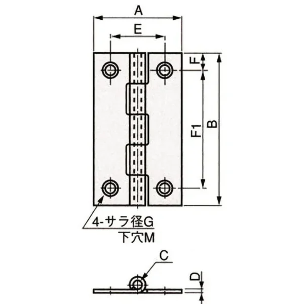 LAMP(Sugatsune) Flat Hinge >TH-TM-86SUS - Image 3