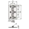 LAMP(Sugatsune) Flat Hinge >TH-TM-89SUS - Image 2