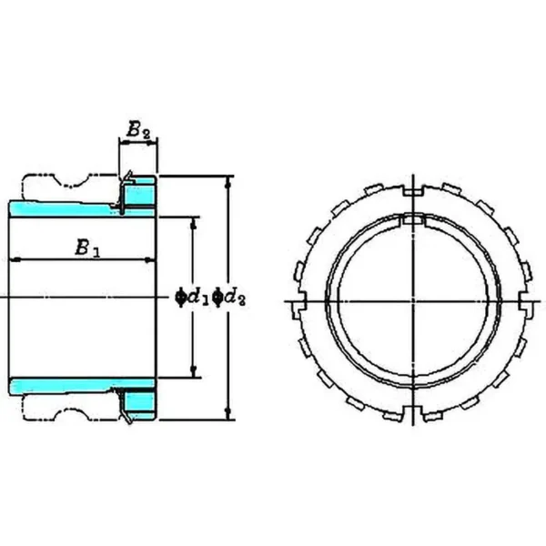 NSK (Nippon Seiko Co., Ltd.) Adapter for Shaft Support H300X  H2300X > H2307X - Image 2