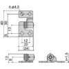LAMP(Sugatsune) Torque Hinge(Stainless Steel ) > DEH-T20S-1C - Image 2