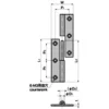 LAMP(Sugatsune) Stainless Steel  Angular Lift-off Hinge(L75*W38*t2.0) > B-1004-1-L with Holes - Image 2