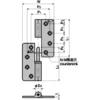 LAMP(Sugatsune)Heavy Duty Lift-off Hinge(L65*W50*t3.0)with Holes > B-67-3-R - Image 2