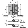 LAMP(Sugatsune) Heavy-Duty Sash Hinge > B-2-A-11 with Holes - Image 2