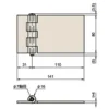 LAMP(Sugatsune) Iron Flat Heavy Duty Hinge > B-50-3 - Image 2
