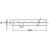LAMP(Sugatsune) Iron Long Hinge Zinc-Plated(No Hole) > THN-1632-300 - Image 2