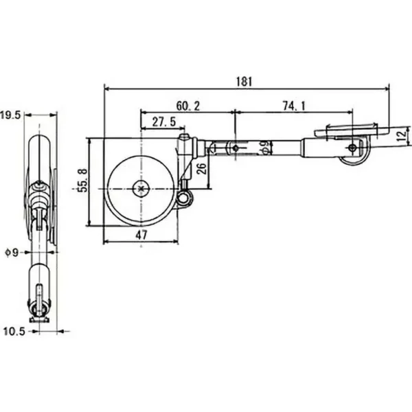 LAMP(Sugatsune) Soft Down Stay SDS-C100-TV with Catch >SDS-C100W-TVZ - Image 2