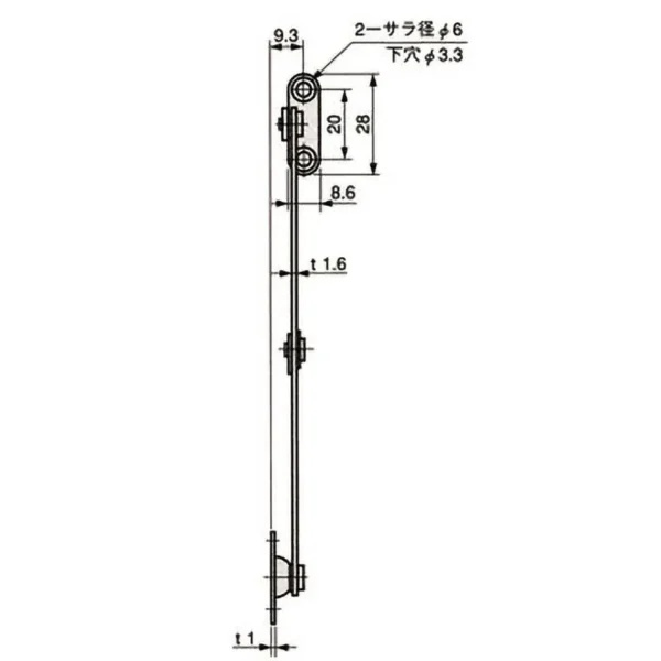 LAMP(Sugatsune) Front Cover Stay > TM-30-R - Image 2