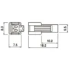 TYCLON Intermediate Connection Connector SM Series Receptacle Housing > SMR-02V-N - Image 2