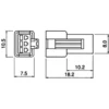 TYCLON Intermediate Connection Connector SM Series Receptacle Housing > SMR-03V-N - Image 2