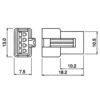 TYCLON Intermediate Connection Connector SM Series Receptacle Housing > SMR-04V-B - Image 2