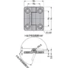 LAMP(Sugatsune) Mini Flat Torque Hinge Type HG-MF > HG-MF25-WT - Image 2