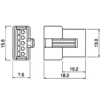 TYCLON Intermediate Connection Connector SM Series Receptacle Housing > SMR-05V-N - Image 2