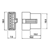 TYCLON Intermediate Connection Connector SM Series Receptacle Housing > SMR-06V-B - Image 2