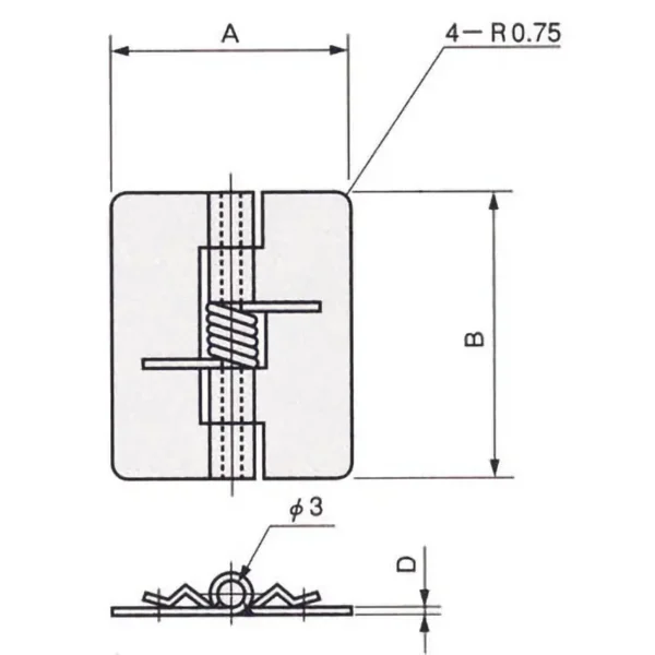 LAMP(Sugatsune) Spring Hinge >TH-61-2 - Image 2