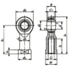NTN Pillow Ball PHS EC (with Female Thread  Lubrication-Free type  Right Thread) PHS22EC - Image 2