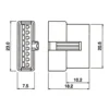 TYCLON Intermediate Connection Connector SM Series Receptacle Housing > SMR-08V-N - Image 2