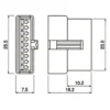 TYCLON Intermediate Connection Connector SM Series Receptacle Housing > SMR-09V-B - Image 2