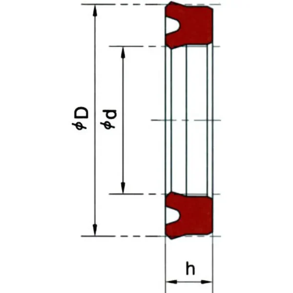 Kyodo Kasei Packing USH Type >USH 136 150 8.5 - Image 2