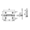 LAMP(Sugatsune) Heavy-Duty Iron Hinge(Unfinished) > 888-51N - Image 2