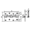 LAMP(Sugatsune) Heavy-Duty Iron Hinge(Unfinished) > 888-102N - Image 2