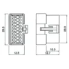 TYCLON Intermediate Connection Connector SM Series Receptacle Housing > SMR-18V-B - Image 2