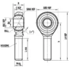 NTN Rod End(Lubrication-Free  Male Thread) Right Thread Type COSL 5 - Image 2