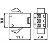 TYCLON Intermediate Connection Connector SM Series Plug Housing > SMP-03V-NC - Image 2